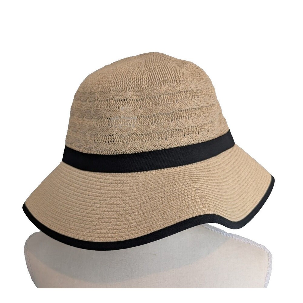 Women’s Straw Hat Black Bow